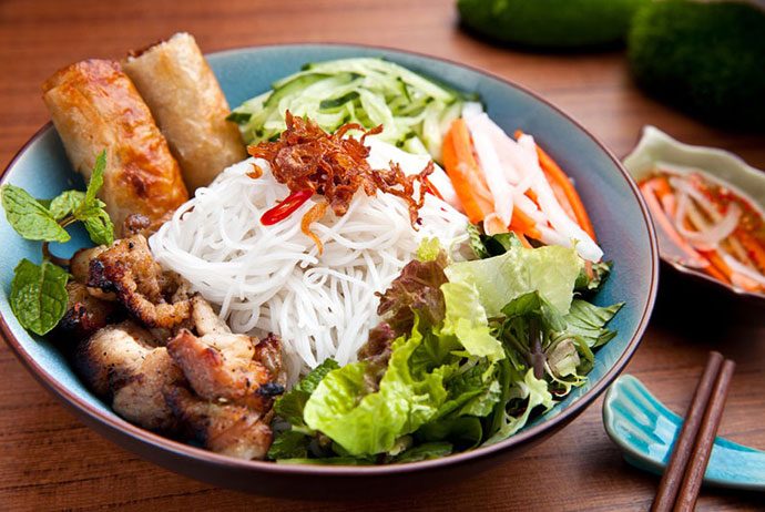 bun thit nuong - grilled meat vermicelli