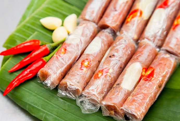 nem chua lang ve – ve village’s fermented pork roll