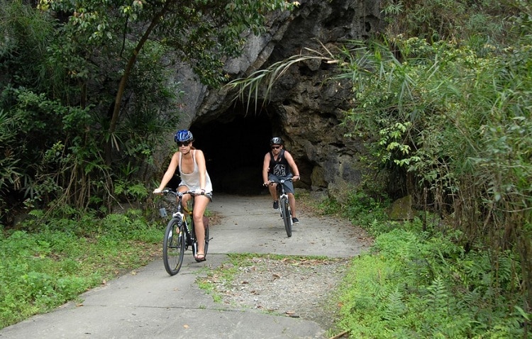 things to do in halong bay - cycle in halong bay