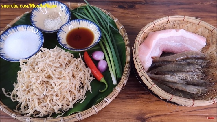 braised shrimp and pork with pickled radish recipe