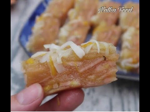 Vietnamese Steamed Banana Cake Recipe With Coconut And Jackfruit