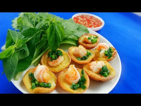 Crispy Tasty Vietnamese Shrimp Small Pancake Recipe – Khot Cake