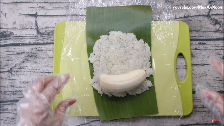 grilled banana sticky rice recipe